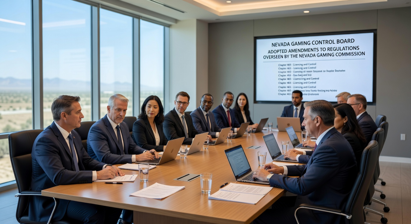 Interior shot of a lively Rhode Island casino floor filled with slot machines, patrons engaged in play, and subtle signage hinting at designated smoking areas