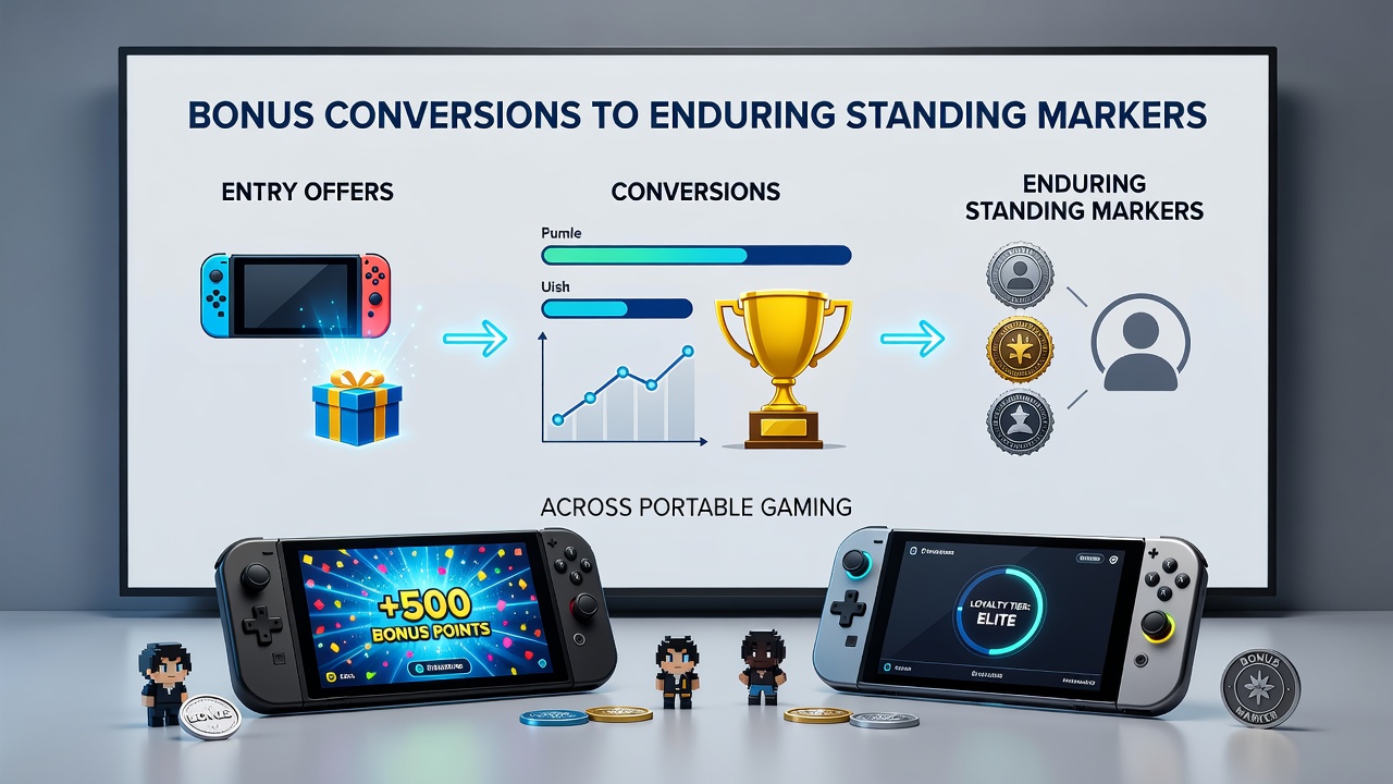 Diagram illustrating progression from entry bonuses to enduring loyalty markers in mobile apps