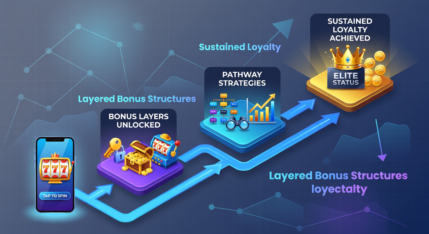 Mobile slot enthusiasts navigating layered bonus structures on smartphone apps to advance through loyalty program tiers